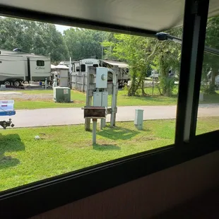 View from our camper window.