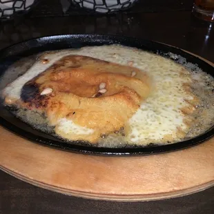 Flaming saganaki