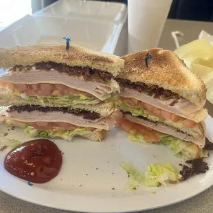 Turkey Club with Bacon!!!