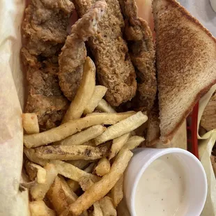 Yummy Steak fingers.