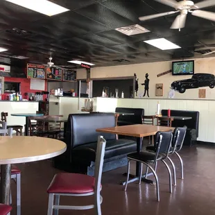 the inside of the restaurant