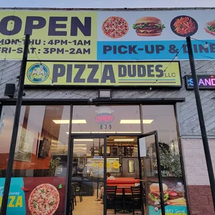 The Front of the Restaurant.