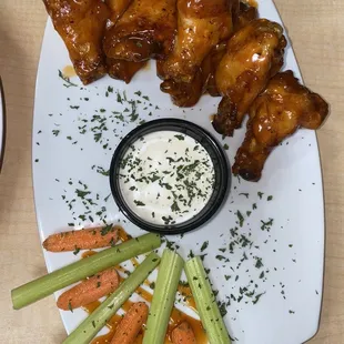 Mango habanero wings!