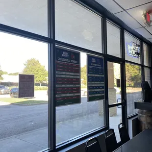 a view of the outside of the restaurant