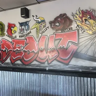 graffiti on the wall