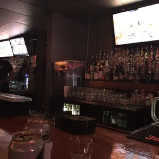 Sitting at the bar