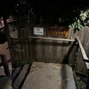Hidden entrance behind The Corner Store
