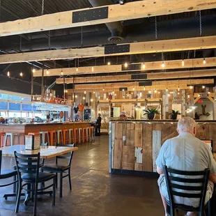 Inside the restaurant