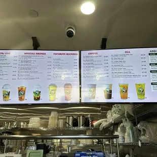 Menu as of 1/12