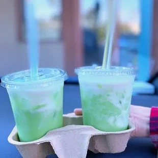 two drinks in a carton