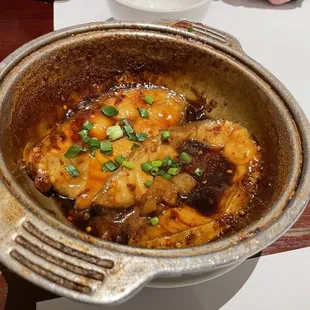 a pot of food