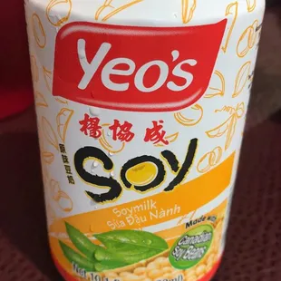 Canned Soy milk