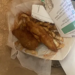 Don&apos;t waste your time , with this place how is it this place is know , Processed chicken tenders are disgusting in the garbage day went