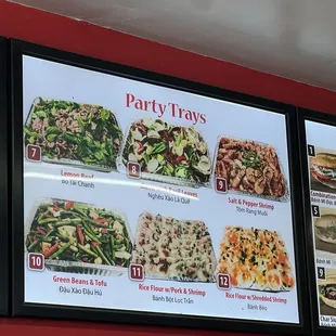 Party Trays that i haven't tried.