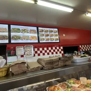 a variety of food items