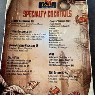 Bar Menu1