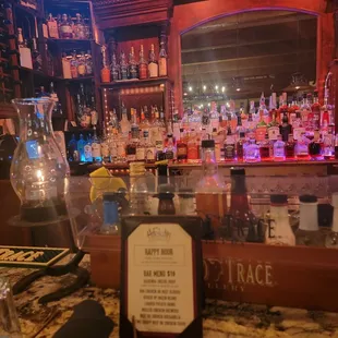 the bar