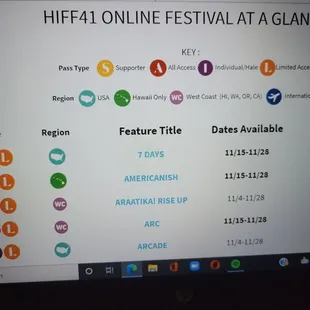 Online programing with lots of hotlinks to more info.  Easy Peasy!