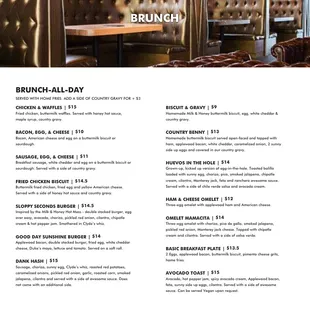 Brunch Menu