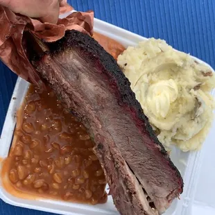 Beef Rib can't be held down by any plates