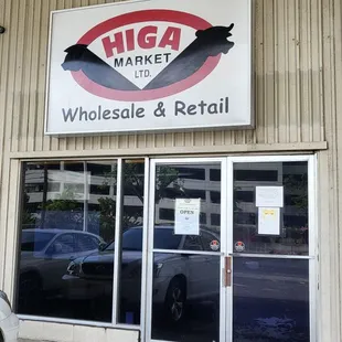 the front of the building