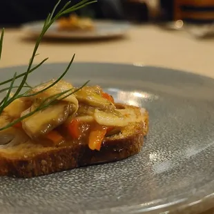 "A bite from the chef" - lovely suprise complementary amuse bouche