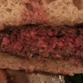 The Higgins burger of Carman Ranch grass-fed beef