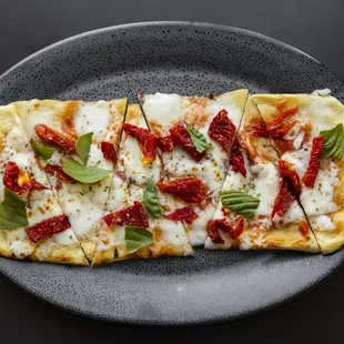 Margherita flat bread.