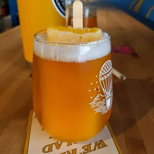 Mango paleta and a Feeling Pekkish Pale Ale.