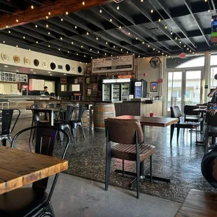 This restaurant use to be a Yamaha dealer ship. What an amazing conversion! The inside had fun decor and is very spacious.