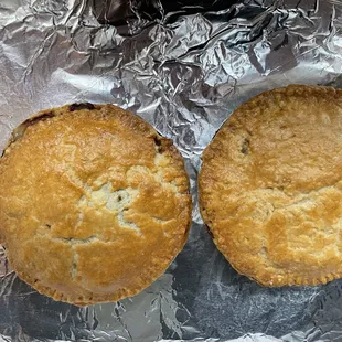 Homemade Chile verde pot pie