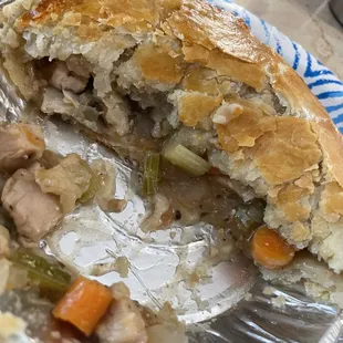 Chicken and mushroom pot pie