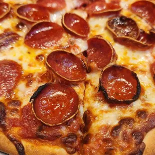 Pepperoni with hot honey