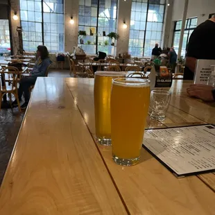 Roomy light tasting room