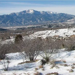 View to the West in winter from an afternoon near the top of High Chaparral Open Space