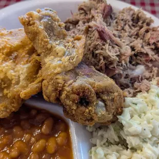 Another plate of ENC Barbecue and Fried Chicken