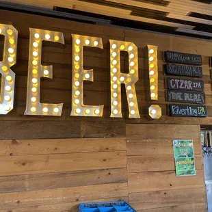 beer sign