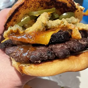 The Stampede Burger (only available on CU pep rally days)