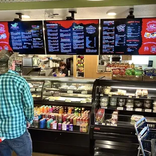 Order at the counter; they'll bring your food to you.  Cold beer in a fridge to the left.