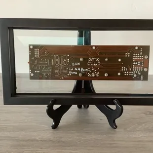 Framed "floating" circuit board