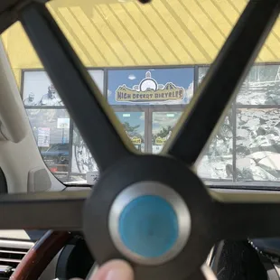 Getting the stroller tire fixed