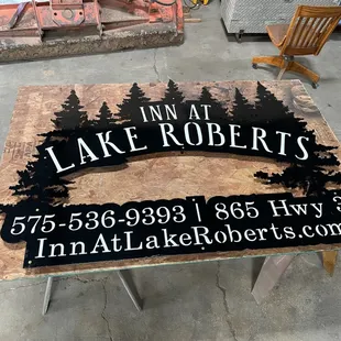 Sign for an Inn located where Chisum grew up