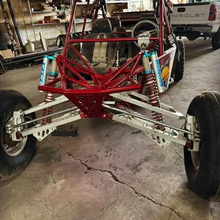 Chisum rebuilt the front end of this sand rail