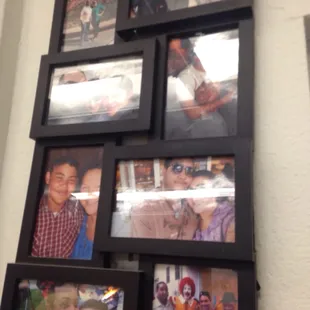 Some photos on the wall.  Now that's love