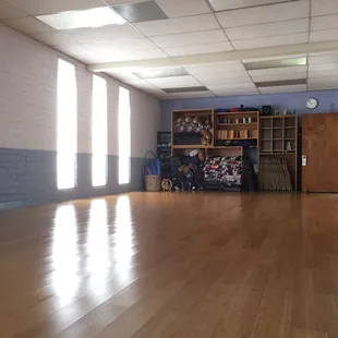 Nice bamboo studio floor more Windows and props. Relaxing comfortable space