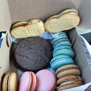 a box of macarons