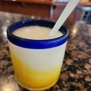 Mango margarita.  A bit sweet for my taste.