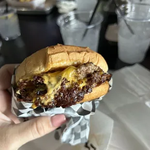 The burger was insane