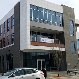 located on the second floor, enter from the rear and take the elevator