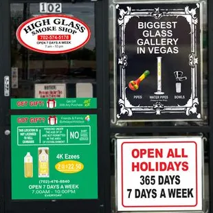 Open 7 days a Week 7am-10pm Everyday &amp; Open Holiday- may vary Tel (702) 476-8840